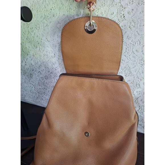 EUC Michael Kors Raven Medium "Acorn" (Brown) Pebbled Leather Backpack - Picture 7 of 13
